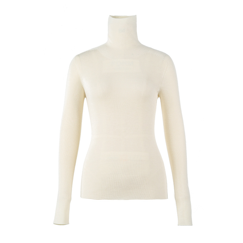 OEM 사용자 정의 새로운 가을 겨울 슬림 100% 모직 터틀넥 니트 스웨터 여성을 위한