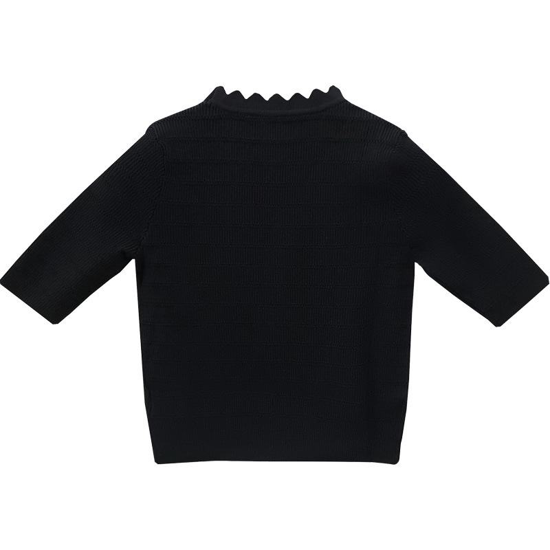 OEM 공장 사용자 정의 여름 디자이너 여성 니트 셔츠 니트 셔츠 탑 스웨터 카디건 여성을위한