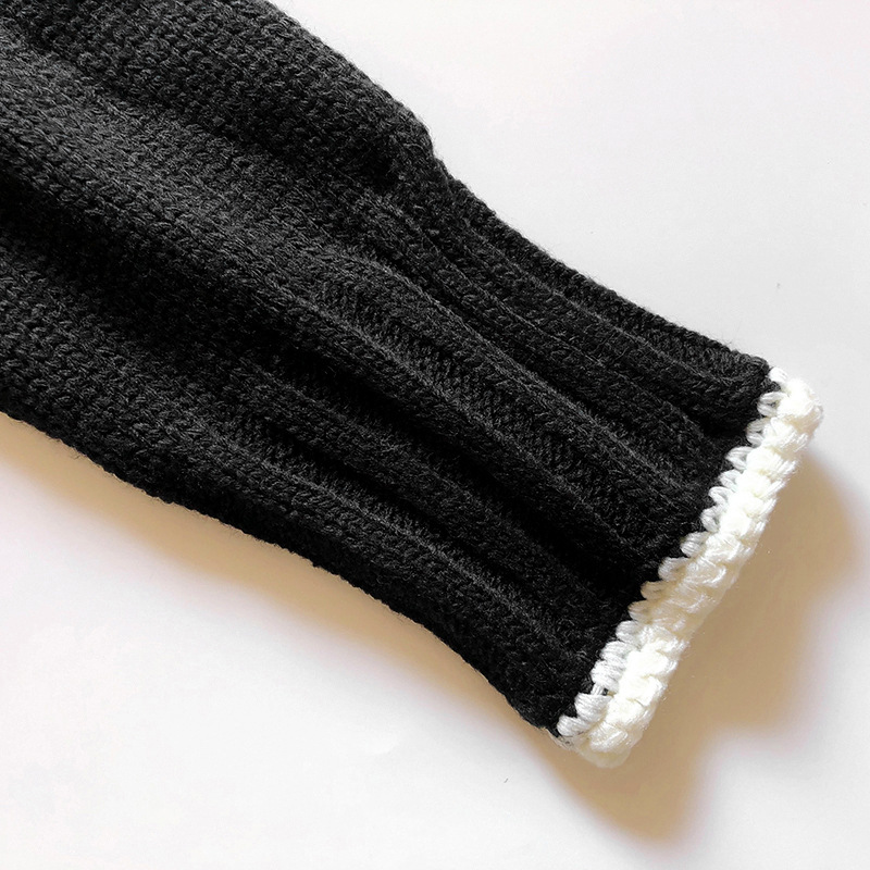 OEM 공장 사용자 정의 가을 겨울 여성 니트 폴로 목 니트 스웨터 코트 재킷 카디건 여성을위한