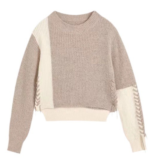 OEM 사용자 정의 새 디자이너 가을 겨울 캐주얼 짧은 여성 니트 풀오버 여성용 스웨터 탑