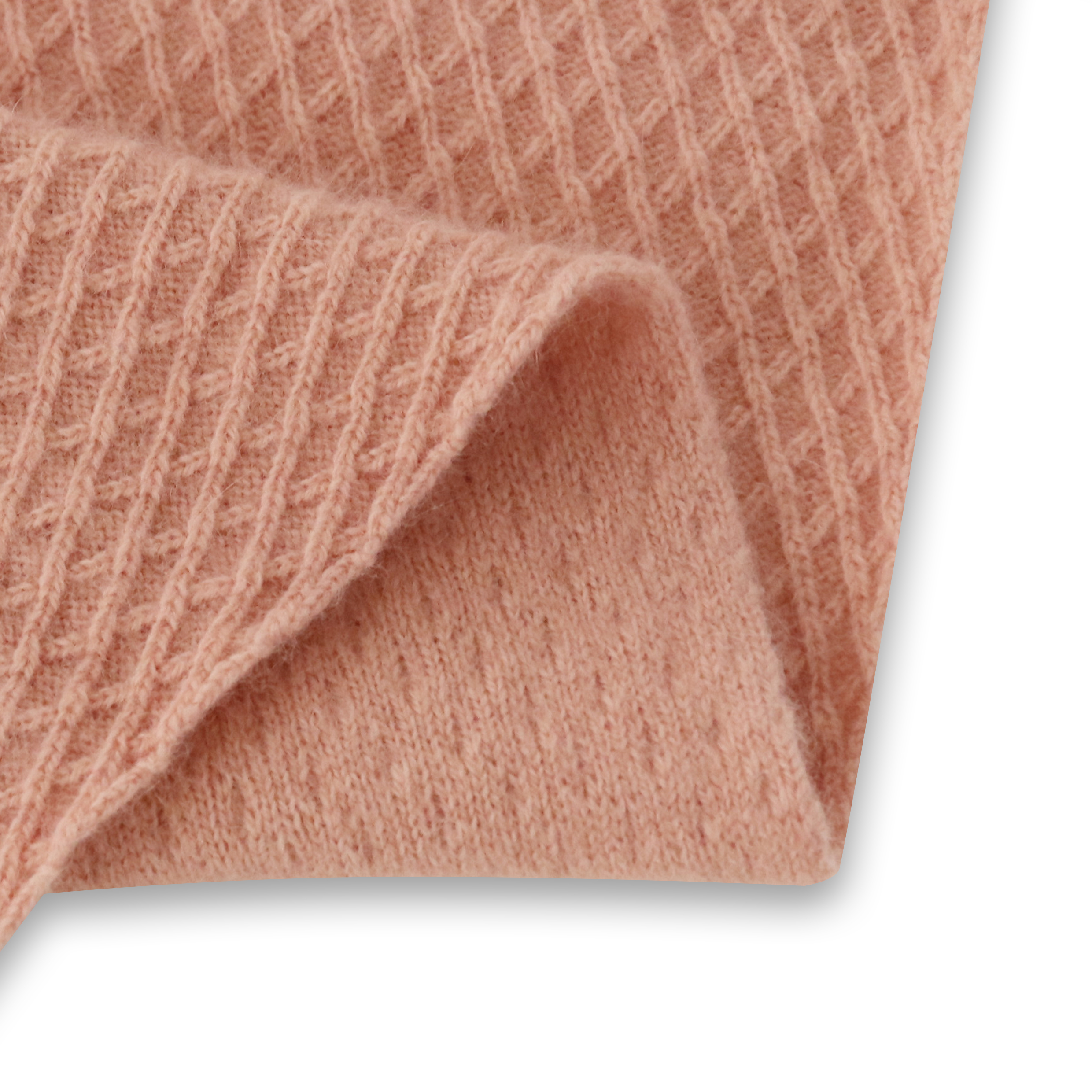 가을 겨울 OEM 공장 사용자 정의 긴 소매 핑크 느슨한 여성 풀오버 니트 스웨터 드레스