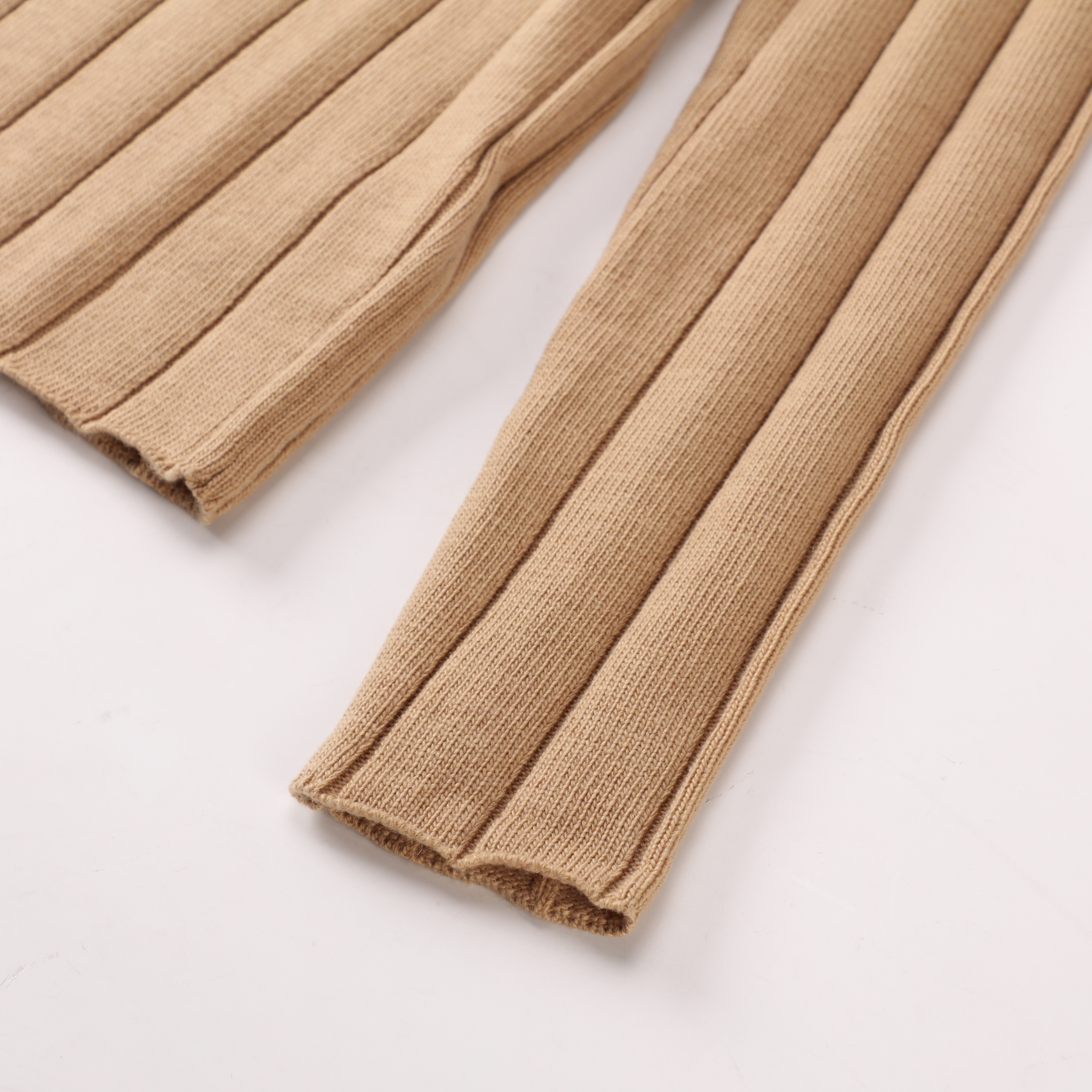 가을 겨울 OEM 사용자 정의 긴 소매 터틀넥 카키색 두꺼운 여성 숙녀 풀오버 니트 스웨터