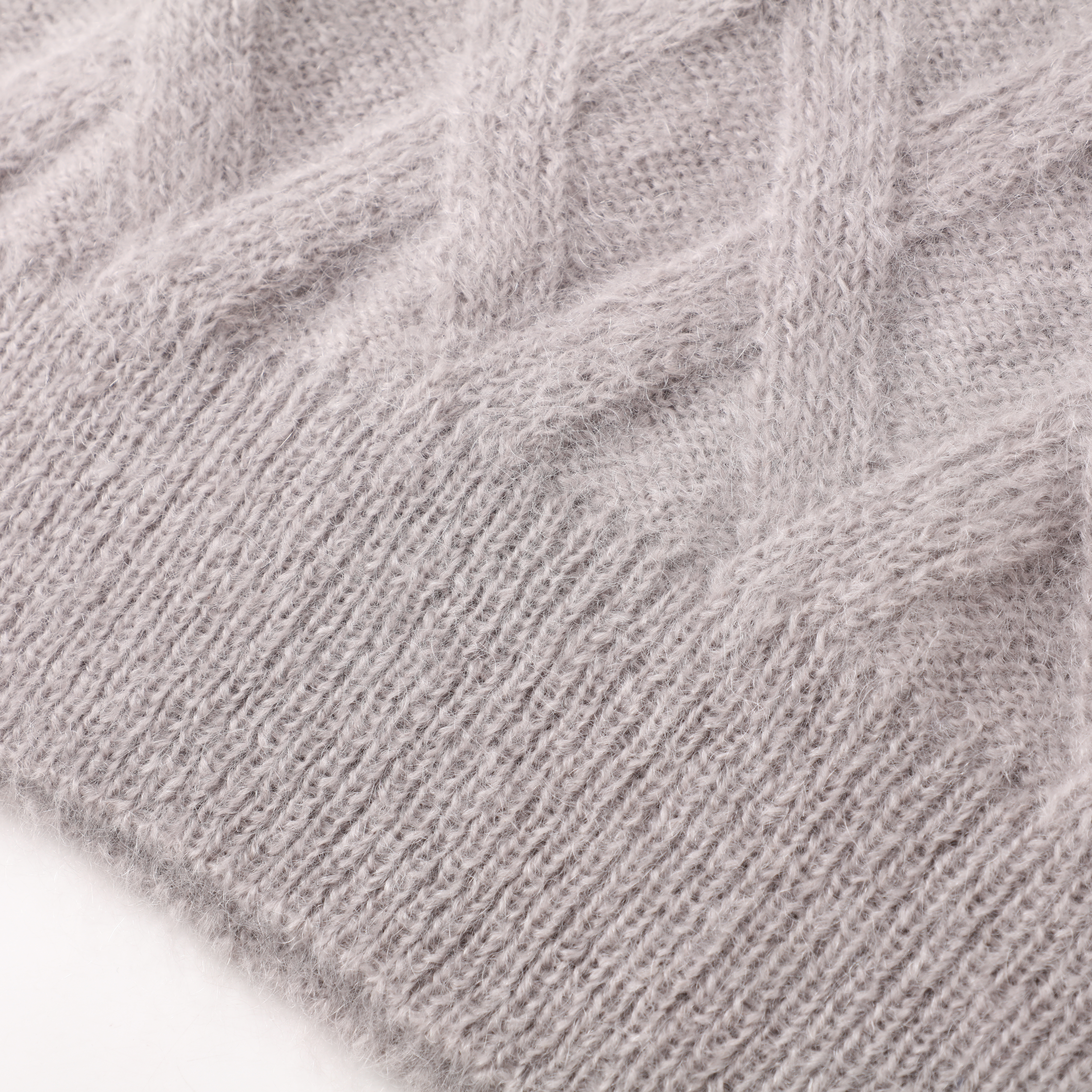 가을 겨울 OEM 공장 패션 새로운 사용자 정의 긴 소매 양모 V 목 회색 여성 풀오버 니트 스웨터