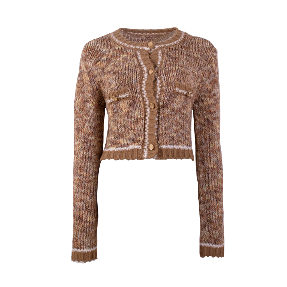 OEM 제조 사용자 정의 가을 니트웨어 소프트 니트 캐주얼 여성 숙녀 스웨터 탑 가디건 여성용