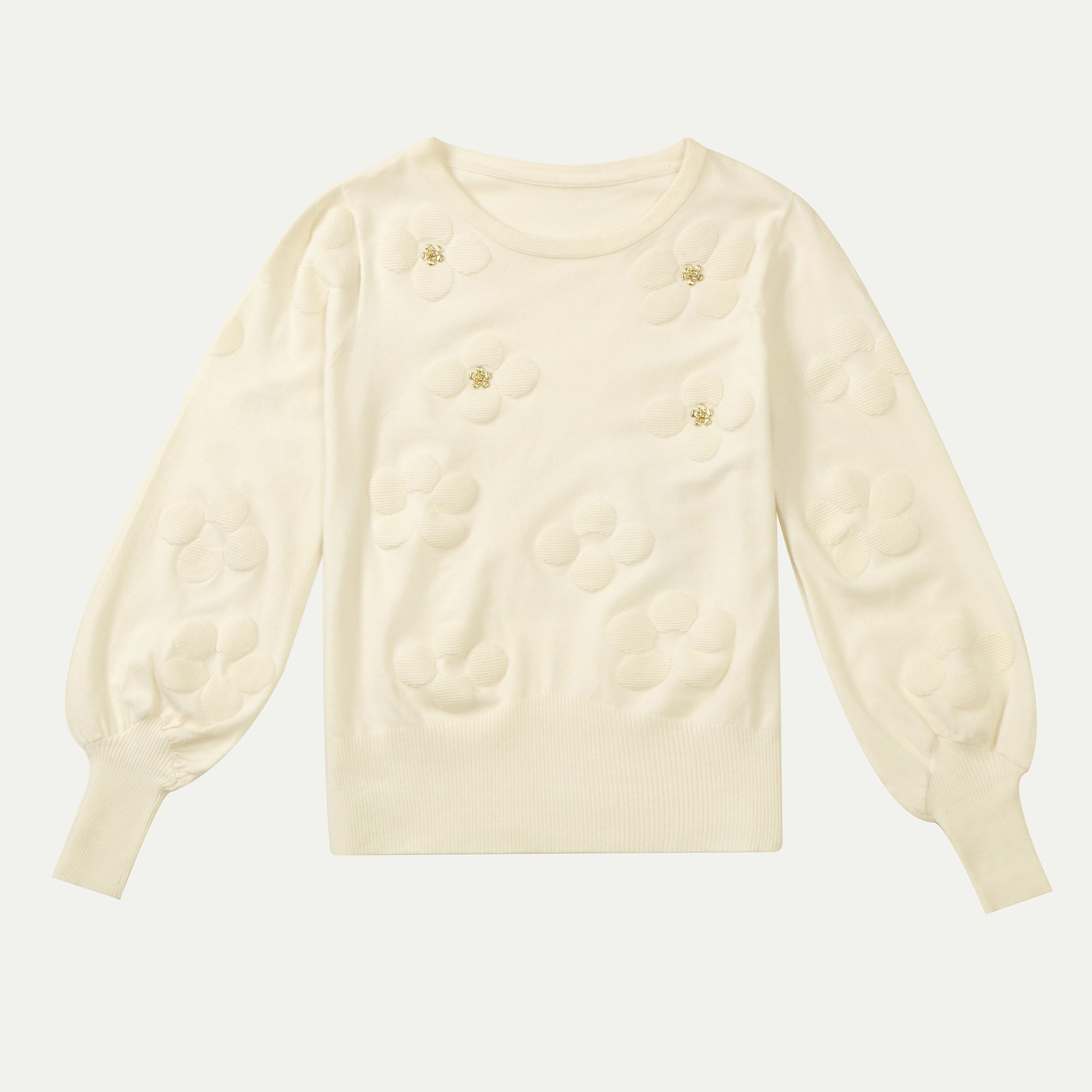 가을 겨울 OEM 공장 사용자 정의 양모 긴 소매 자카드 여성 풀오버 니트 스웨터 