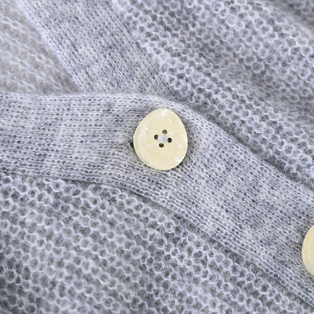 OEM 제조 사용자 정의 가을 겨울 니트 V 넥 니트 긴 여성 숙녀 스웨터 코트 가디건