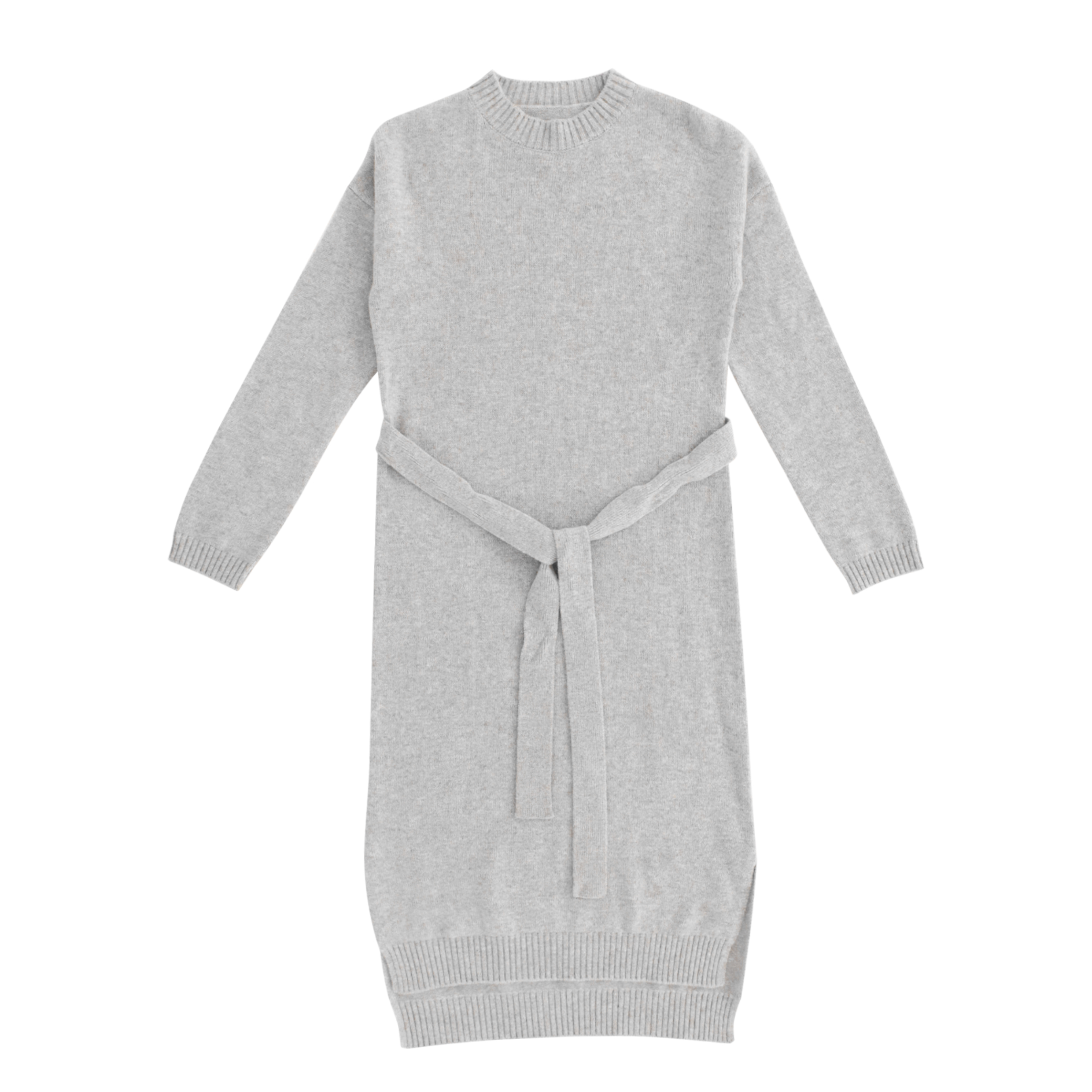 가을 겨울 OEM 공장 사용자 정의 긴 소매 솔리드 여성 풀오버 니트 스웨터 드레스