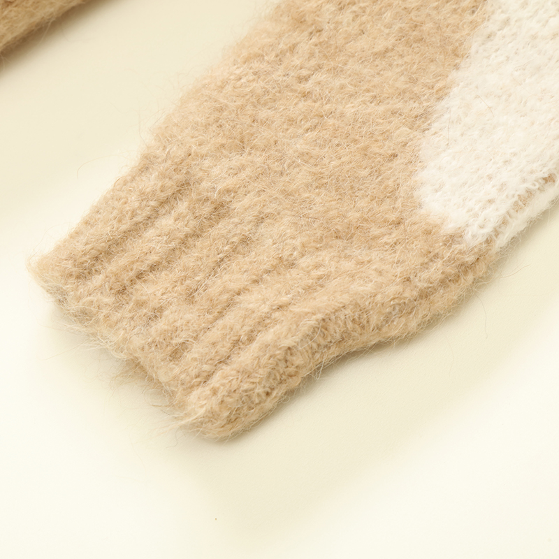 가을 겨울 OEM 공장 사용자 정의 양모 긴 소매 여성 풀오버 니트 자카드 스웨터 