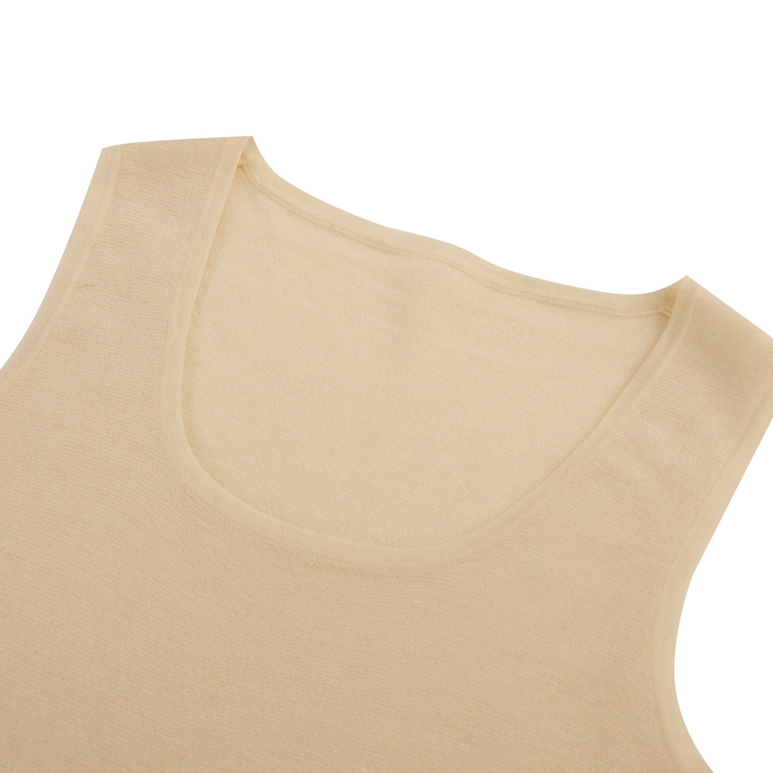 OEM 공장 사용자 정의 여성 오-넥 화이트 니트 민소매 풀오버 스웨터 조끼 