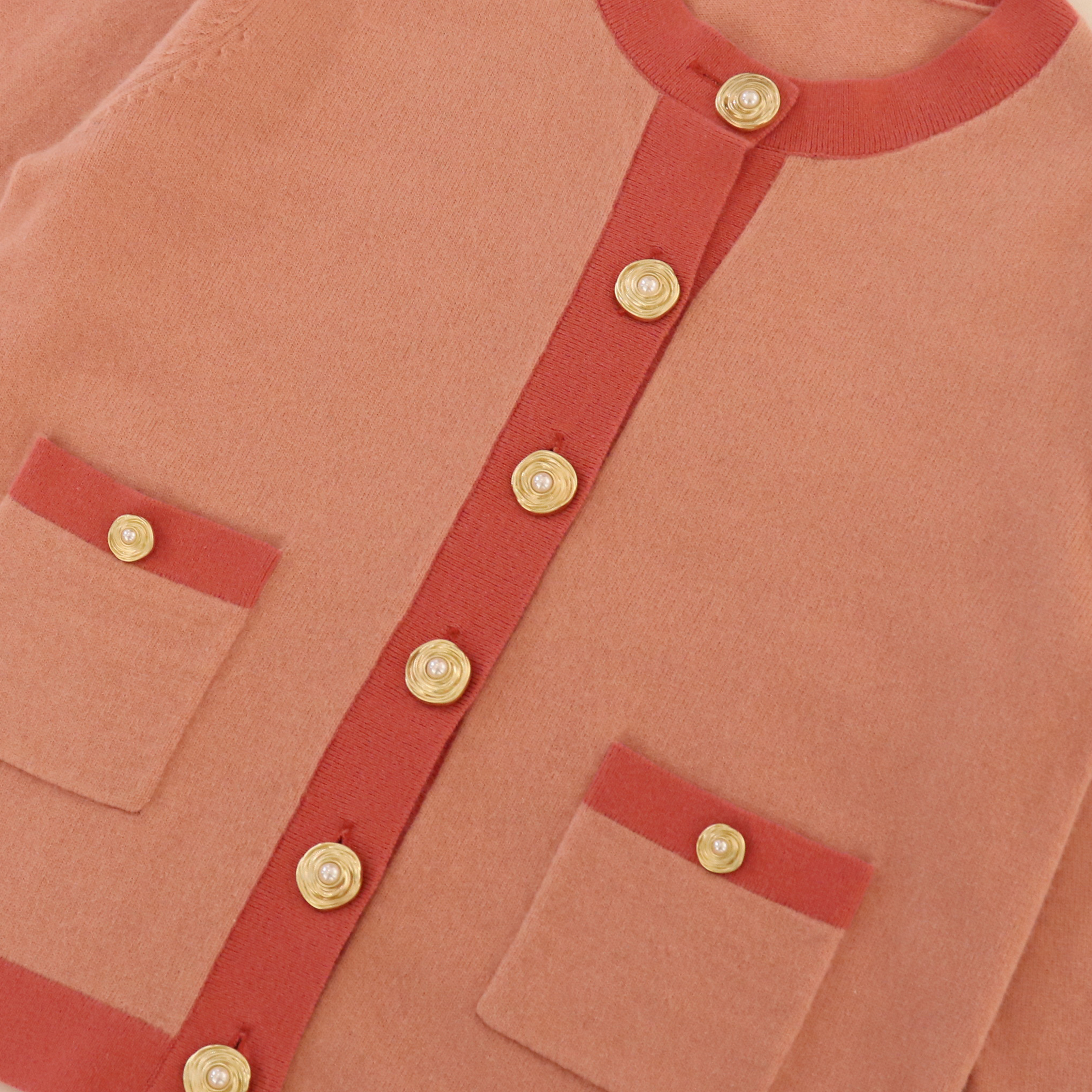 OEM 사용자 지정 겨울 긴팔 스웨터 카디건 탑 스커트 투피스 여성 니트 세트