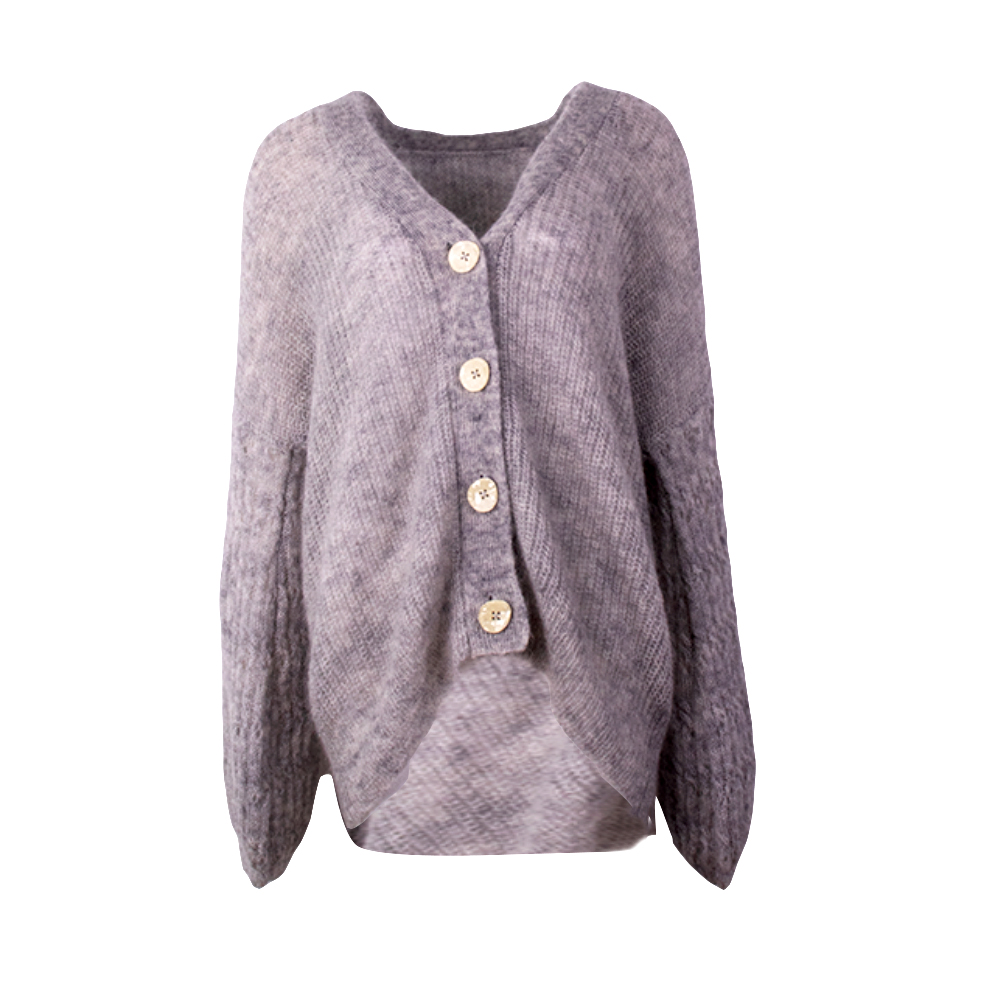 OEM 제조 사용자 정의 가을 겨울 니트 V 넥 니트 긴 여성 숙녀 스웨터 코트 가디건