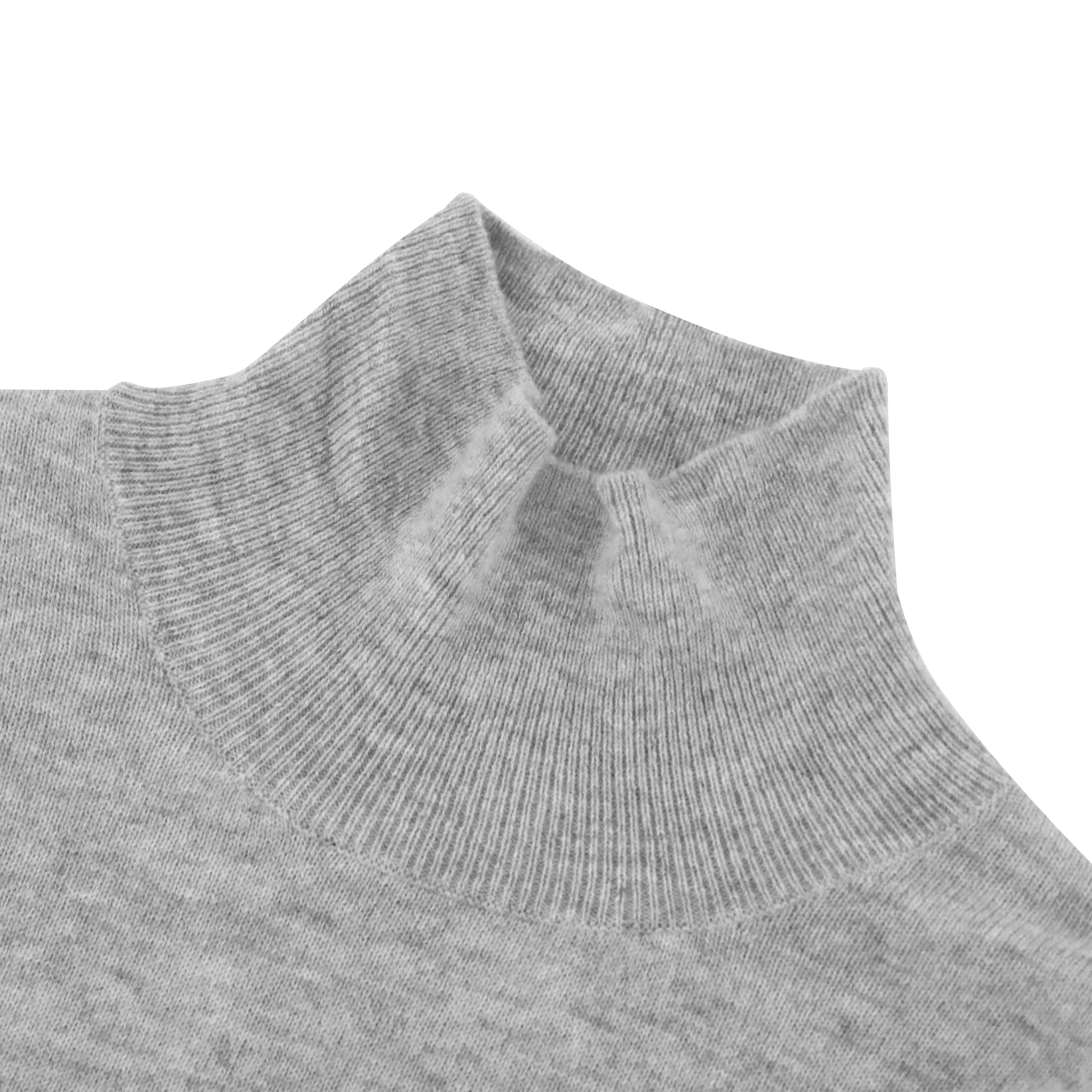 가을 겨울 OEM 공장 사용자 정의 회색 캐시미어 긴 소매 여성 풀오버 탑 니트 스웨터