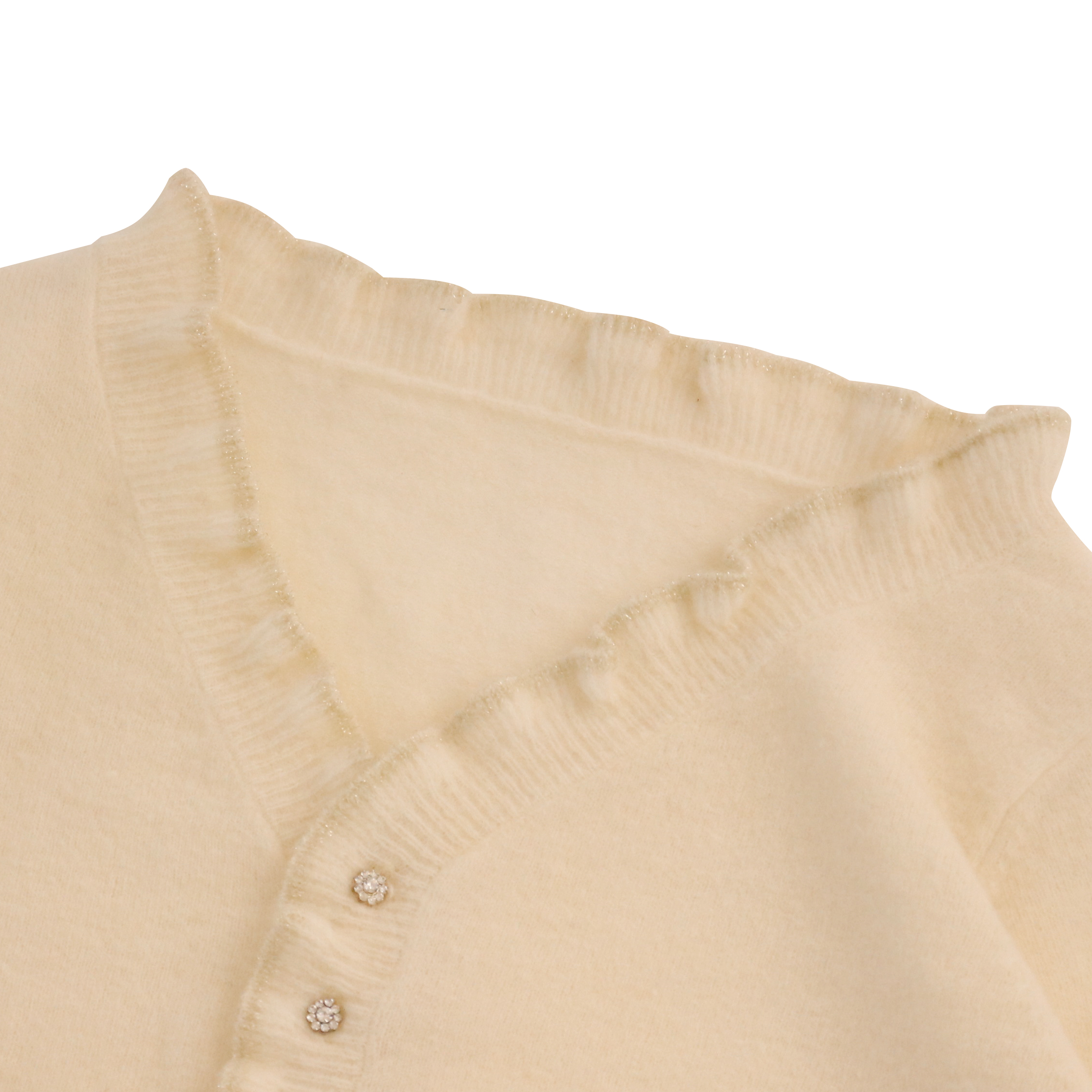 가을 겨울 OEM 공장 주문 긴 소매 단추 주름 장식 여성 풀오버 니트 스웨터