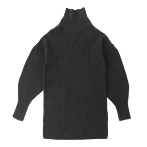 겨울 OEM 공장 관례 100%년 면 긴 소매 터틀넥 흑인 여성 풀오버 니트 스웨터