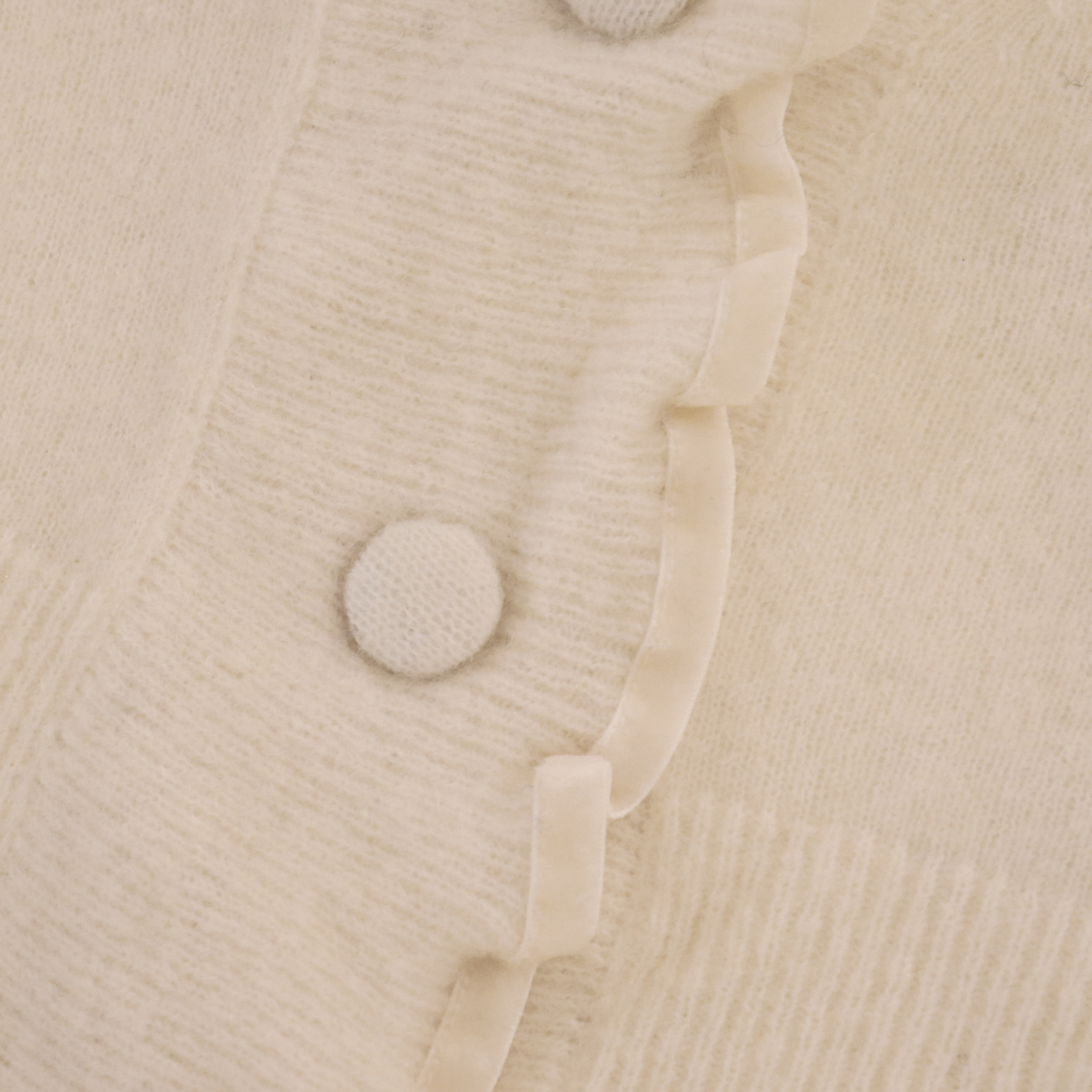 OEM 공장 주문 백색 잎 소매 여자 숙녀 짧은 니트 스웨터 카디건