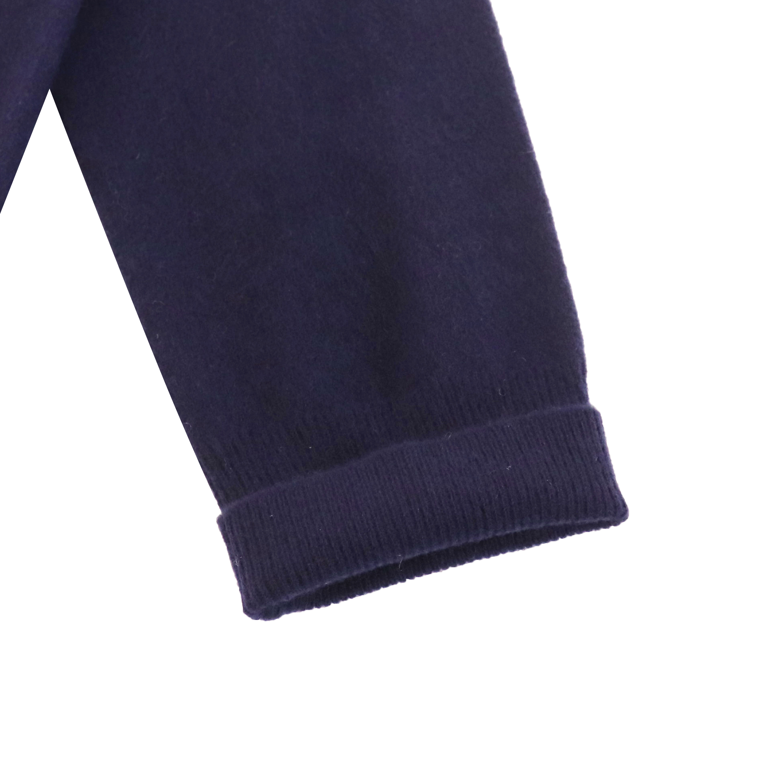 가을 겨울 OEM 공장 맞춤 네이비 Crewneck 버튼 긴 소매 여성 풀오버 니트 스웨터