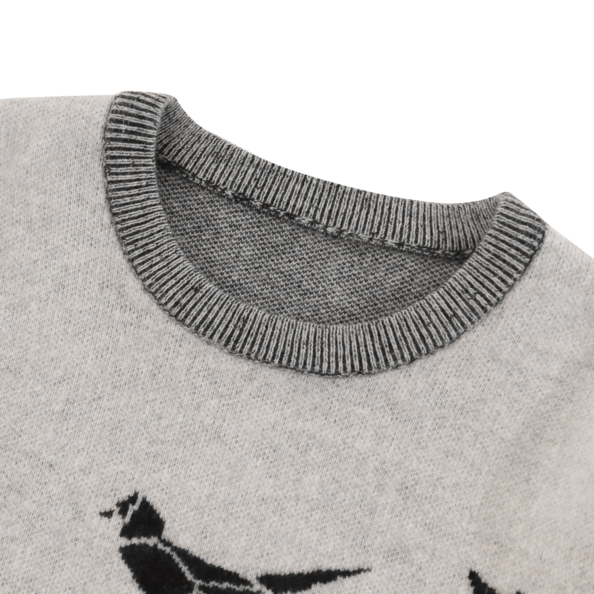 가을 겨울 OEM 제조자 주문 긴 소매 인쇄 대조 색깔 여자 풀오버 니트 스웨터