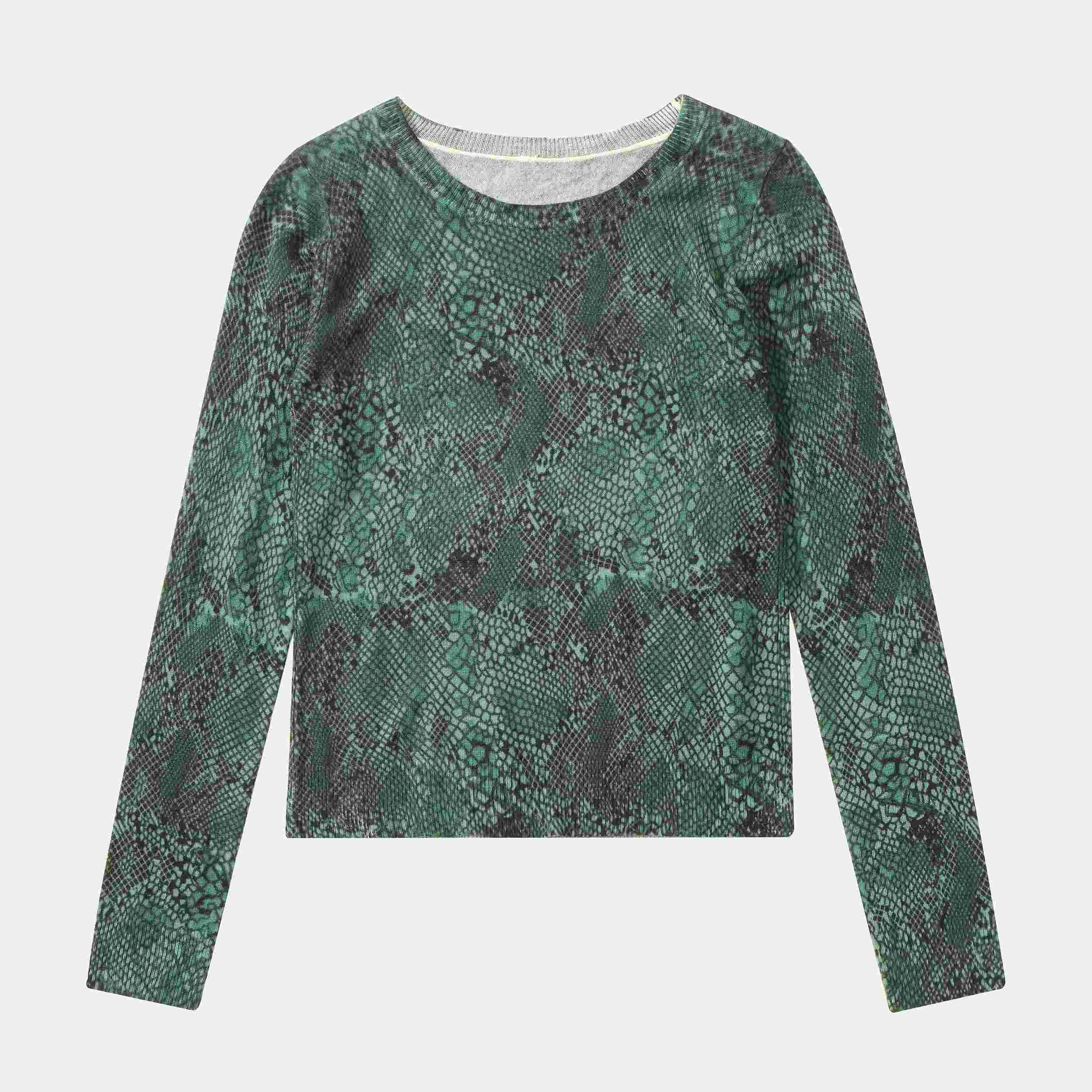 사용자 정의 Facory 고품질 인쇄 여성 풀오버 자카드 니트 스웨터