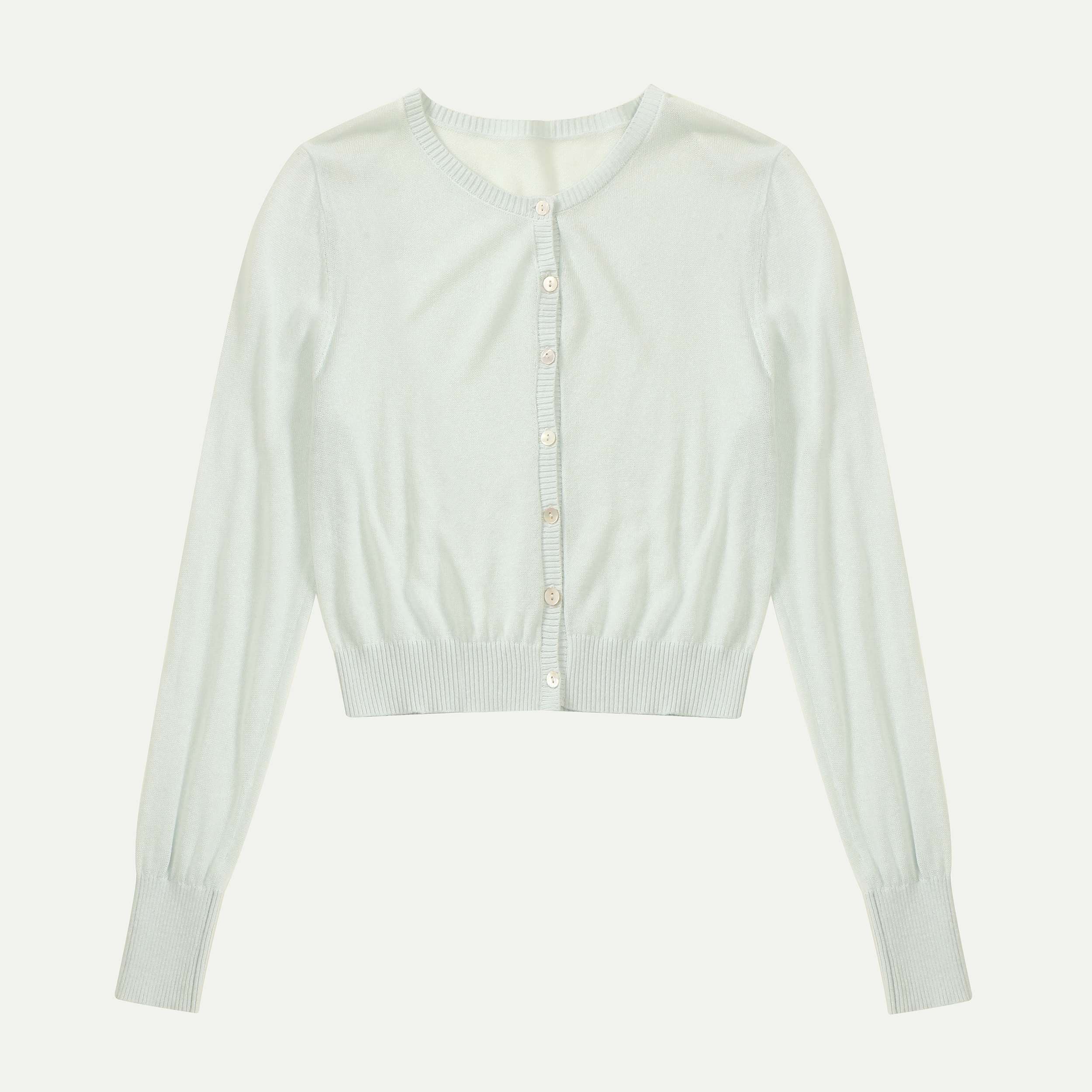 Tencel 리넨 혼합 OEM 공장 사용자 정의 긴 소매 베이지 여성 숙녀 짧은 슬림 니트 스웨터 카디건