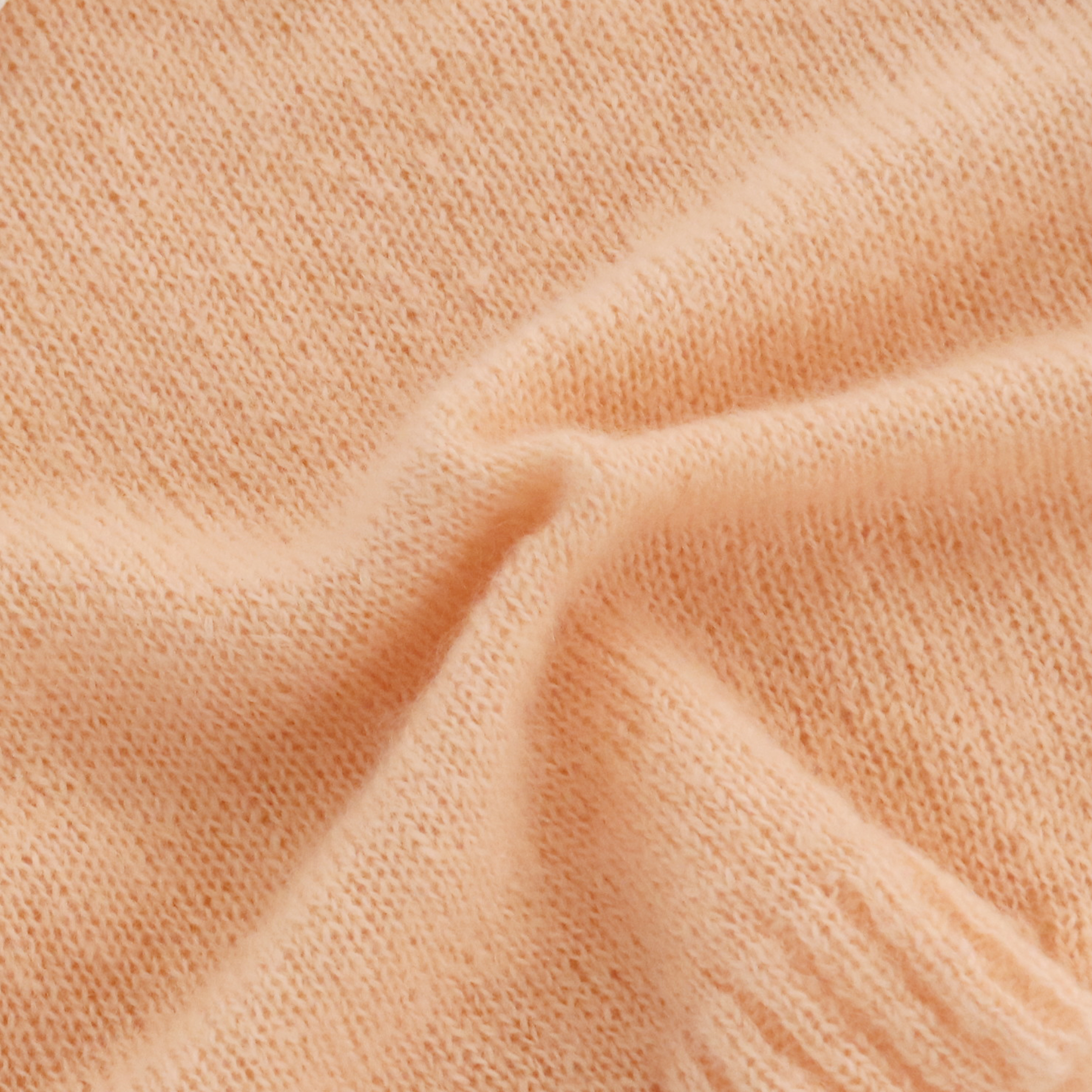 가을 겨울 OEM 공장 맞춤형 긴 소매 인형 칼라 핑크 여성 풀오버 니트 스웨터