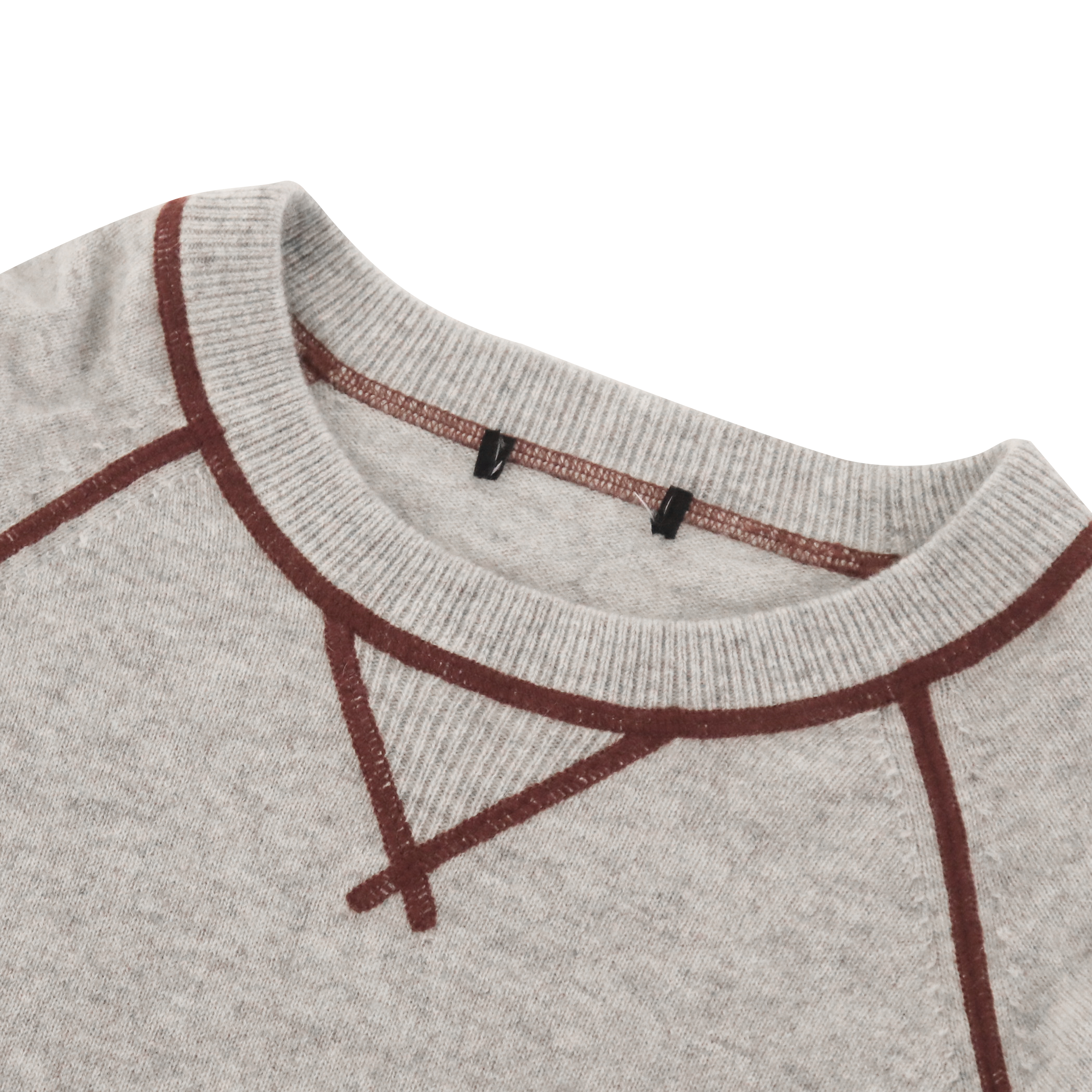 가을 겨울 OEM 공장 주문 회색 긴 소매 여자 스웨터 니트 스웨터