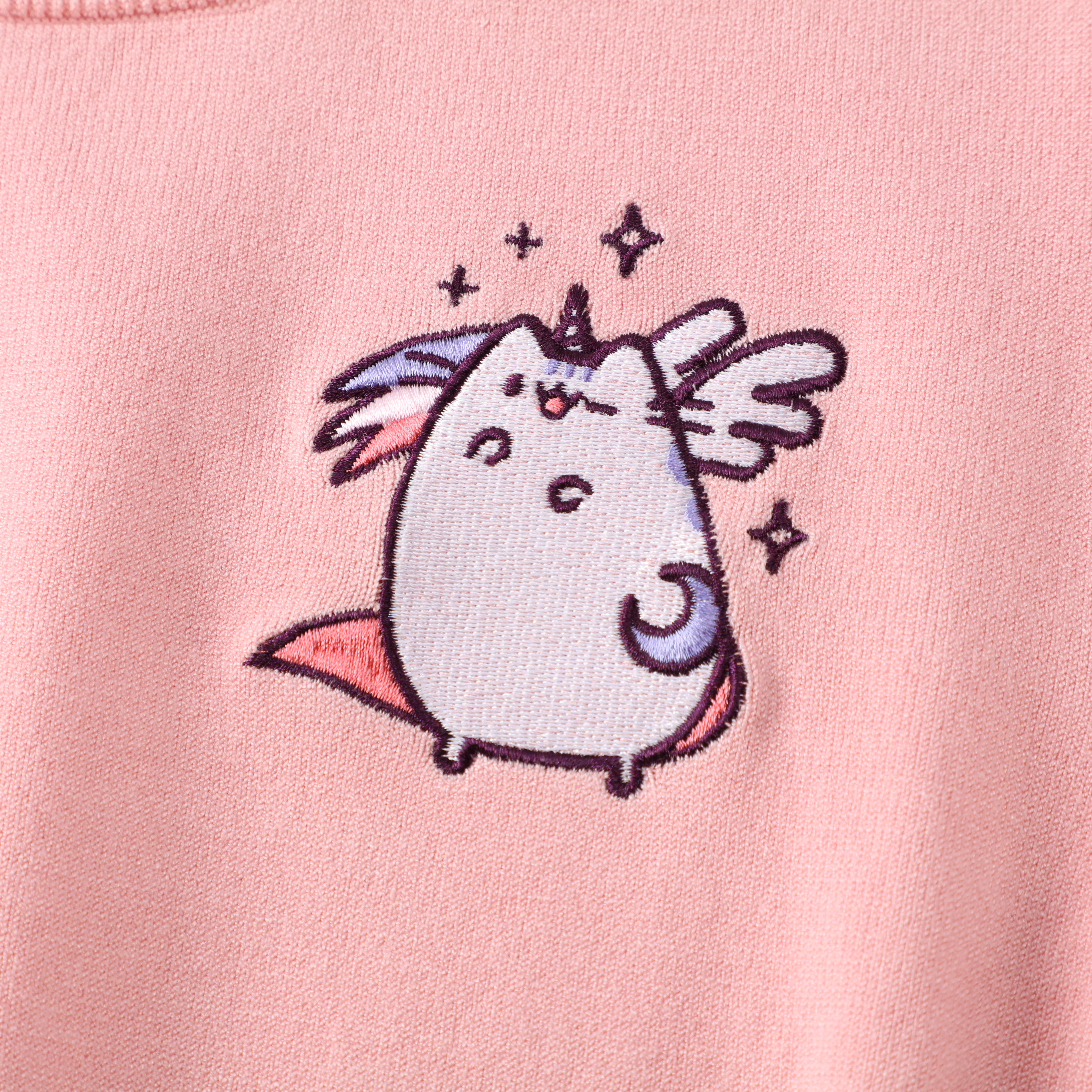 봄 가을 OEM 사용자 정의 핑크 짧은 소매 오-넥 인쇄 여성 숙 녀 풀 오버 니트 스웨터