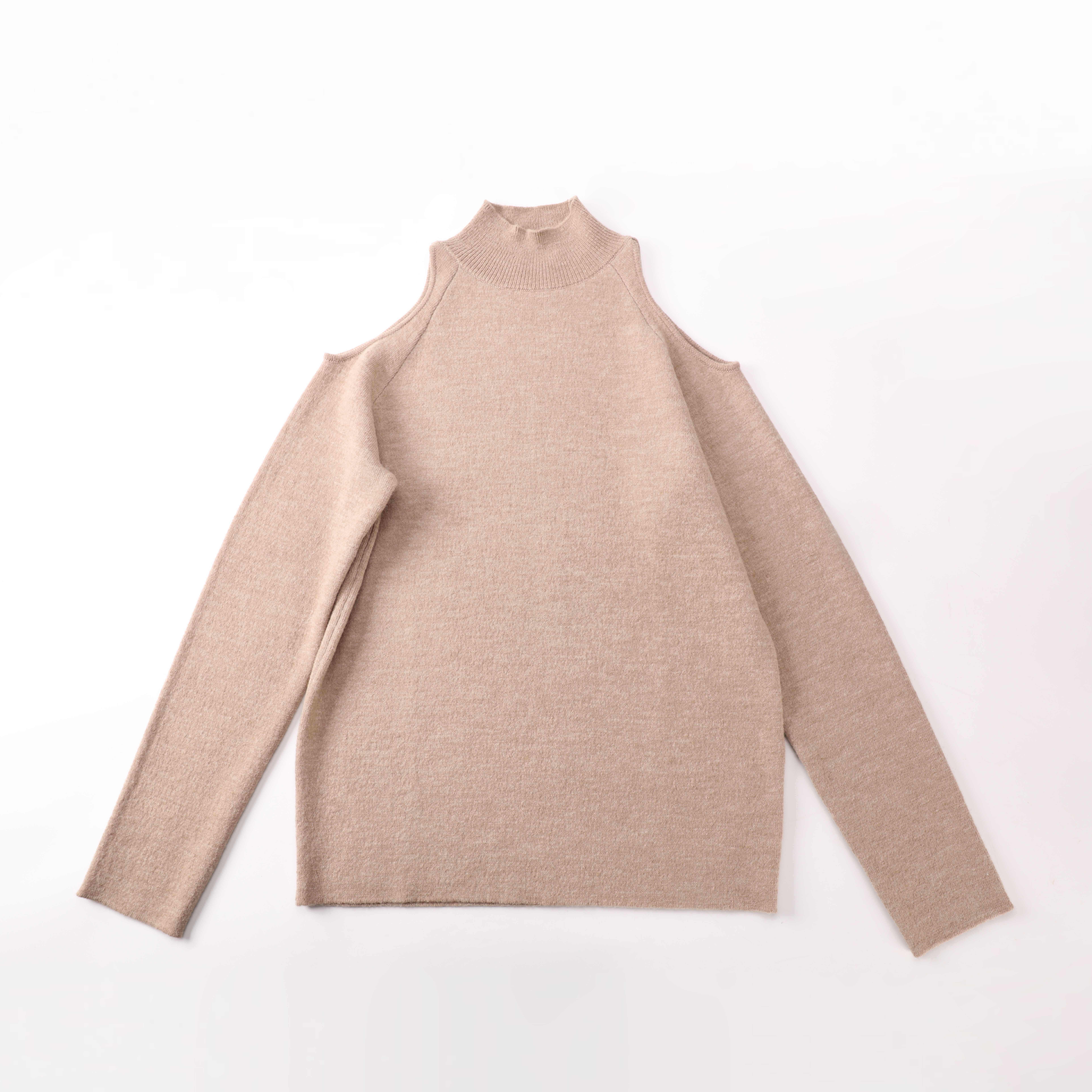 가을 겨울 OEM 공장 사용자 정의 긴팔 터틀넥 중공 여성 숙녀 풀오버 니트 스웨터