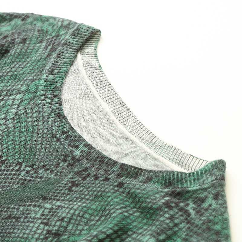 사용자 정의 Facory 고품질 인쇄 여성 풀오버 자카드 니트 스웨터