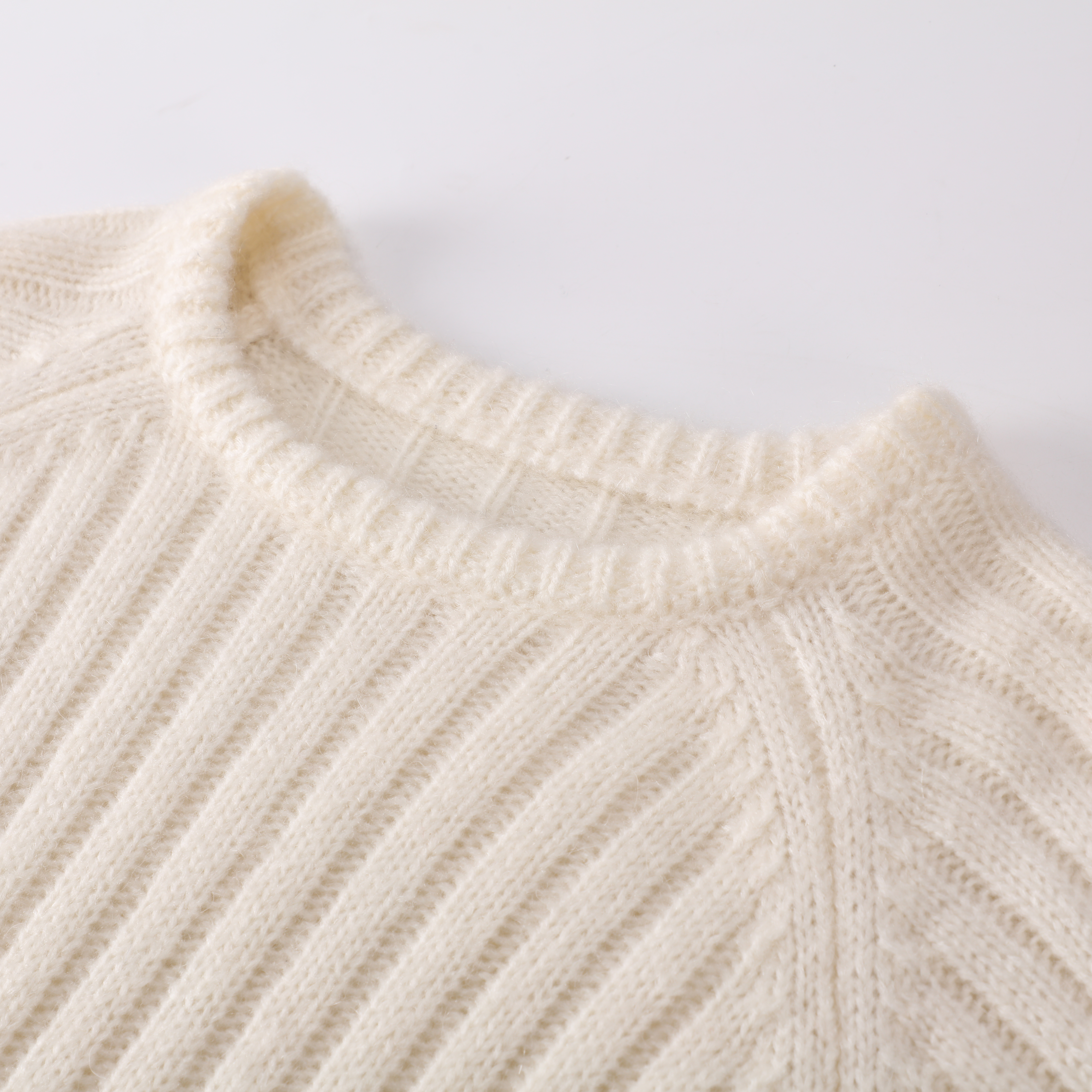 가을 겨울 OEM 공장 사용자 지정 베이지색 긴 소매 o-넥 여성 숙 녀 스웨터 니트 스웨터