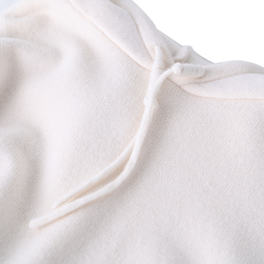 가을 겨울 OEM 공장 패션 후드 사용자 정의 긴 소매 모직 여성 풀오버 니트 스웨터