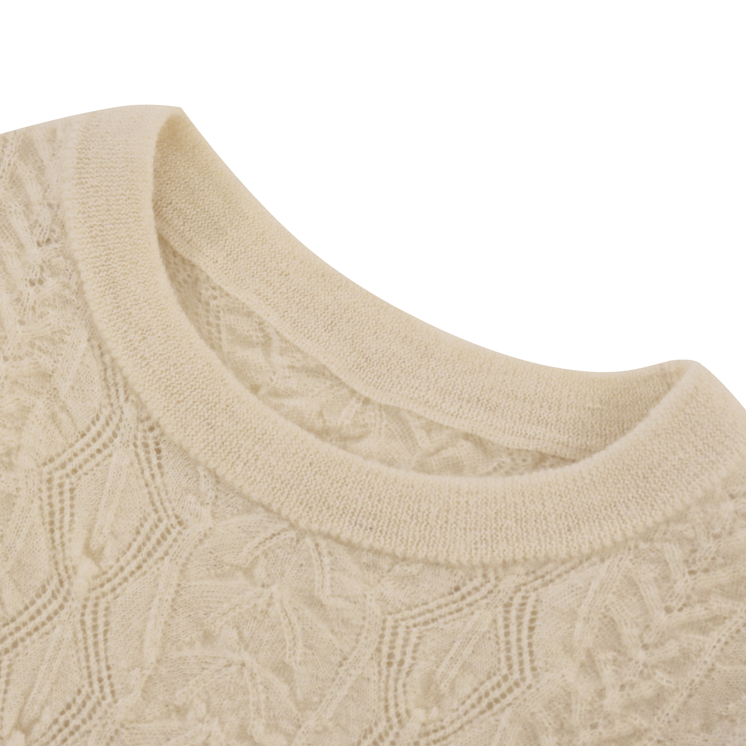 가을 겨울 OEM 공장 주문 백색 Crewneck 긴 소매 여자 풀오버 니트 스웨터