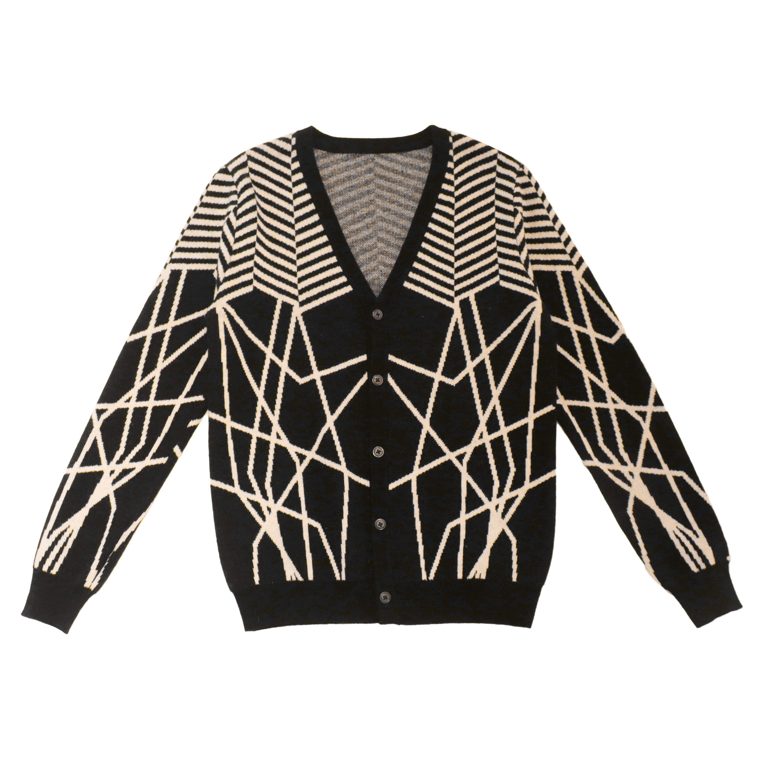 OEM 사용자 정의 검정 인쇄 긴 소매 모직 여성 숙녀 니트 스웨터 코트 카디건