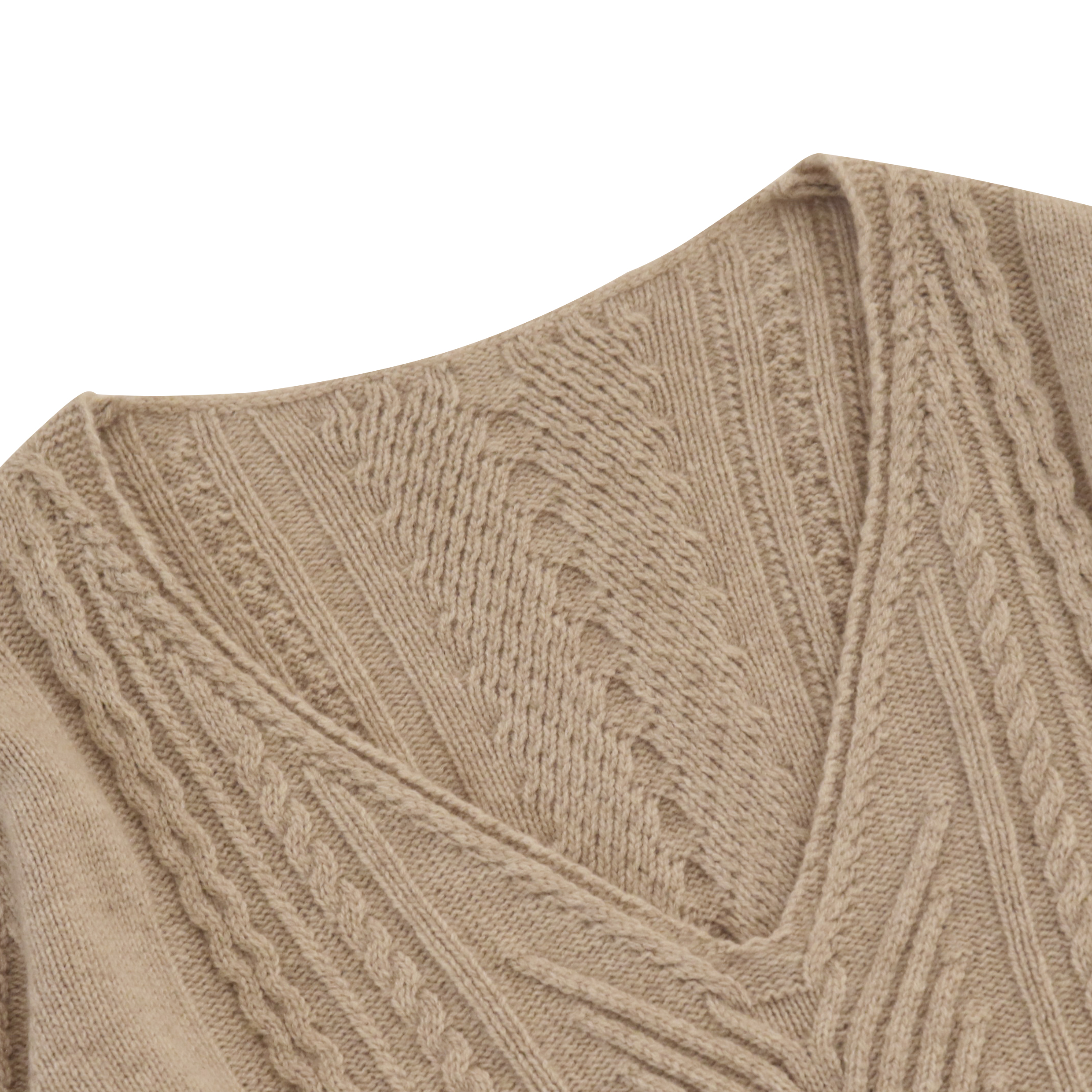 가을 겨울 OEM 공장 맞춤형 긴 소매 회색 여성 풀오버 니트 스웨터