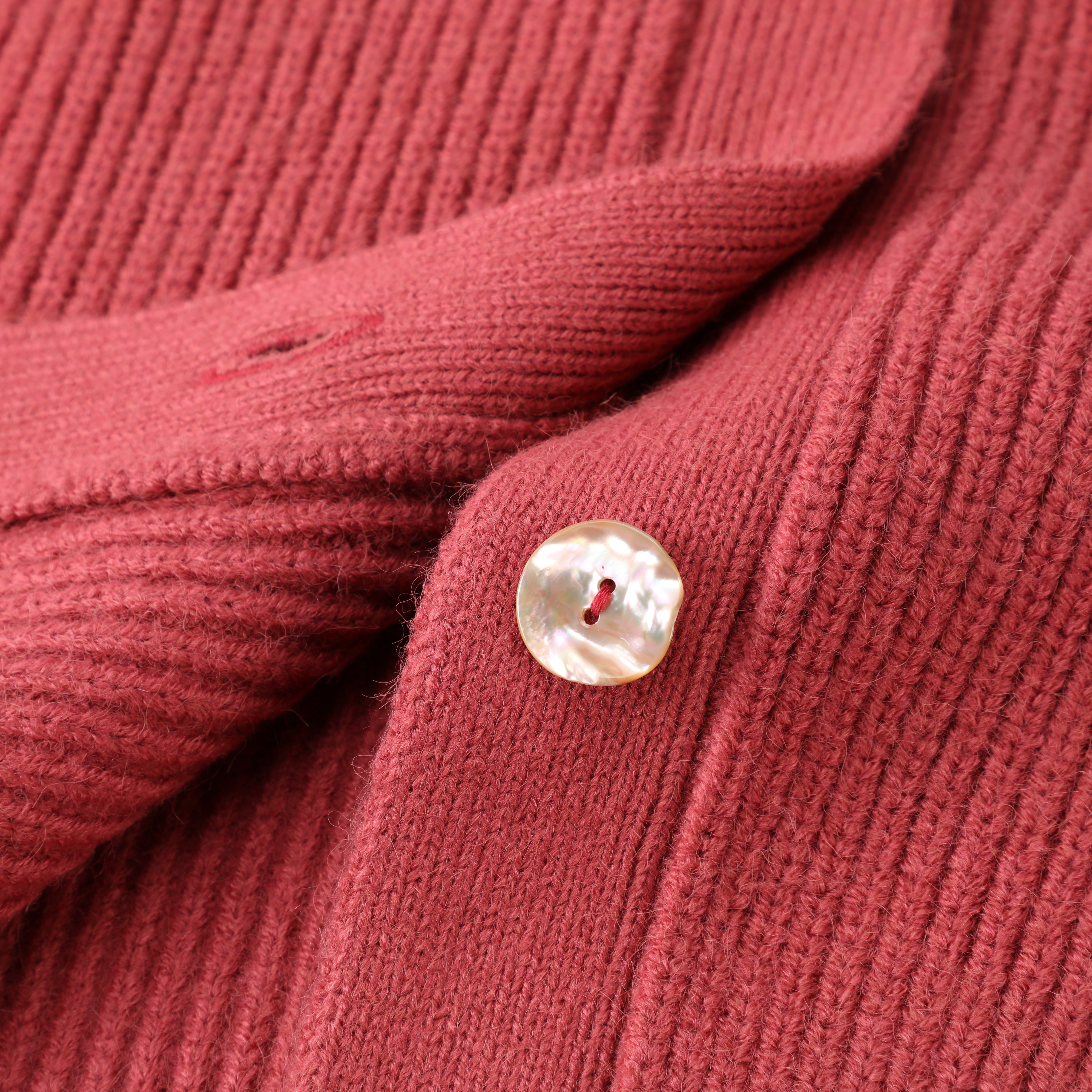 숙녀를 위한 고품질 겨울 OEM 주문 빨간 긴 소매 v-목 여자 최고 니트 스웨터 카디건