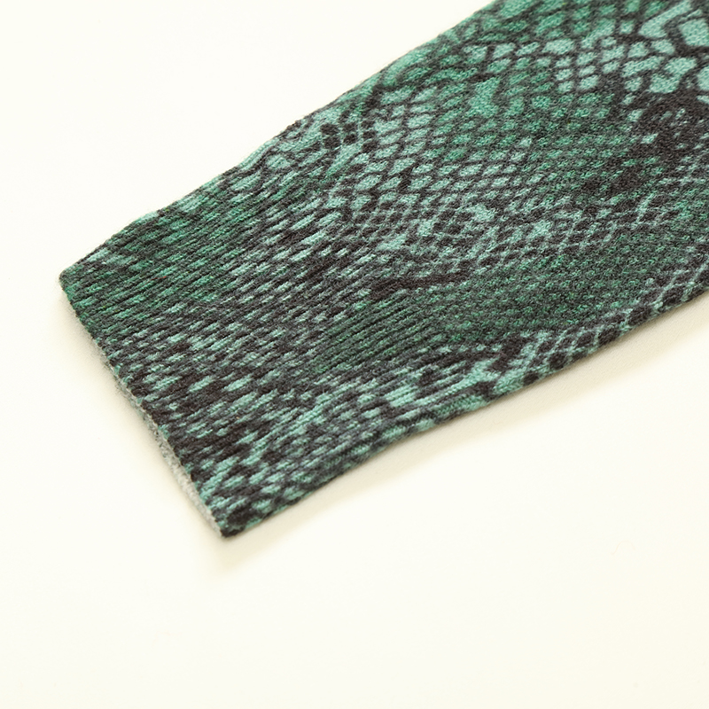 사용자 정의 Facory 고품질 인쇄 여성 풀오버 자카드 니트 스웨터