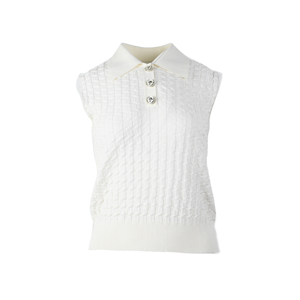 OEM 사용자 정의 봄 가을 패션 여성 민소매 니트 풀오버 탑 베스트 스웨터