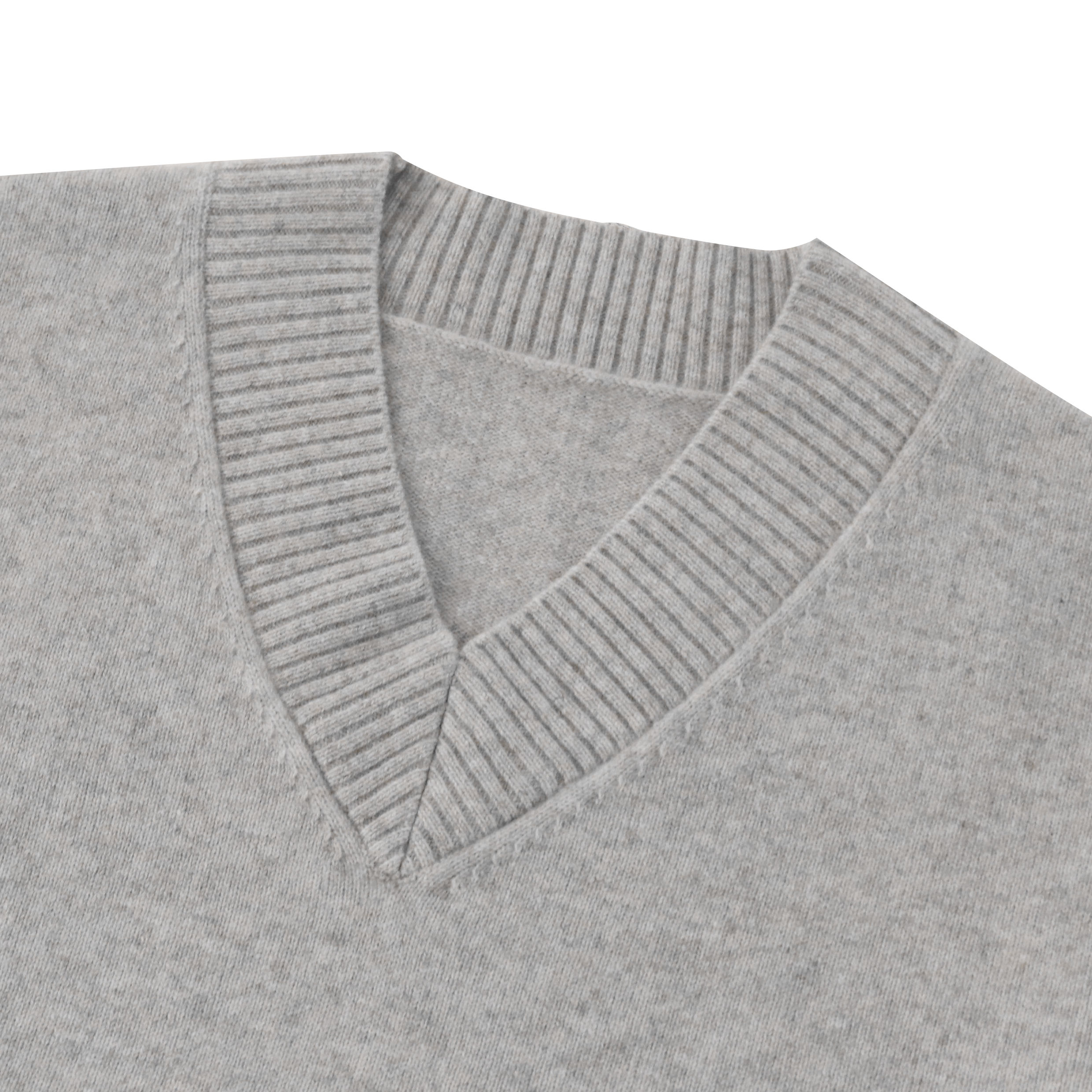 가을 겨울 OEM 공장 맞춤형 긴 소매 회색 100% 캐시미어 여성 풀오버 니트 스웨터