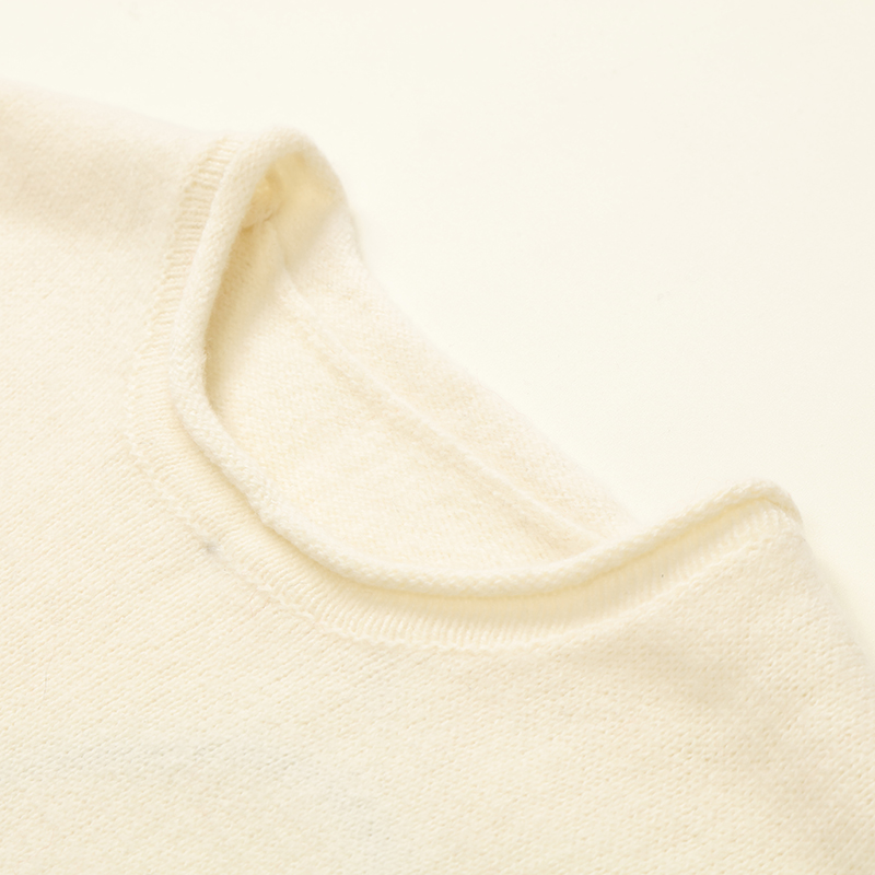 주문 크로셰 뜨개질 혼합 O 목 캐시미어 인쇄 풀오버 여자 니트 Weater