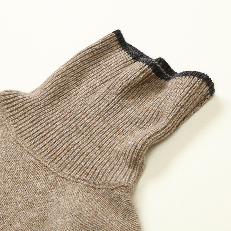 가을 겨울 OEM 공장 맞춤형 긴 소매 터틀 넥 캐시미어 혼합 여성 풀오버 니트 스웨터