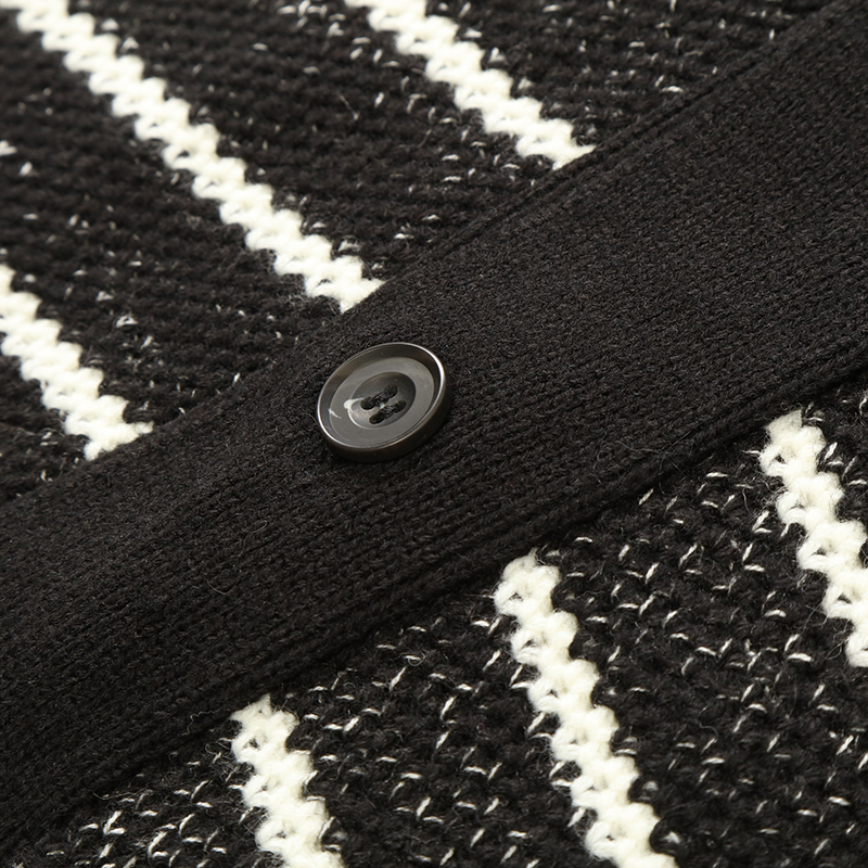 OEM 공장 맞춤형 가을 겨울 싱글 브레스트 남성 니트 스웨터 가디건