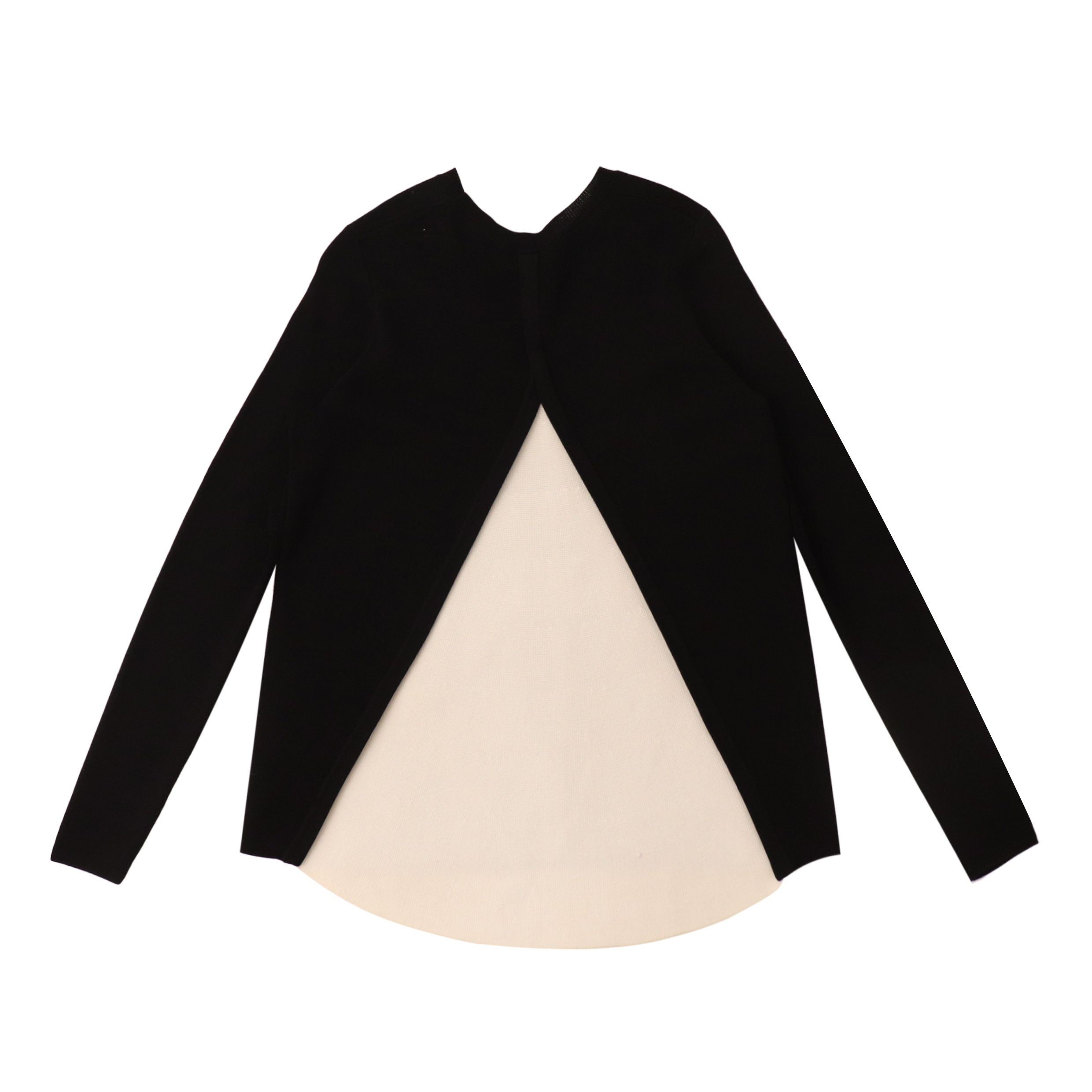 가을 겨울 OEM 공장 주문 까만 백색 긴 소매 모직 여자 스웨터 니트 스웨터